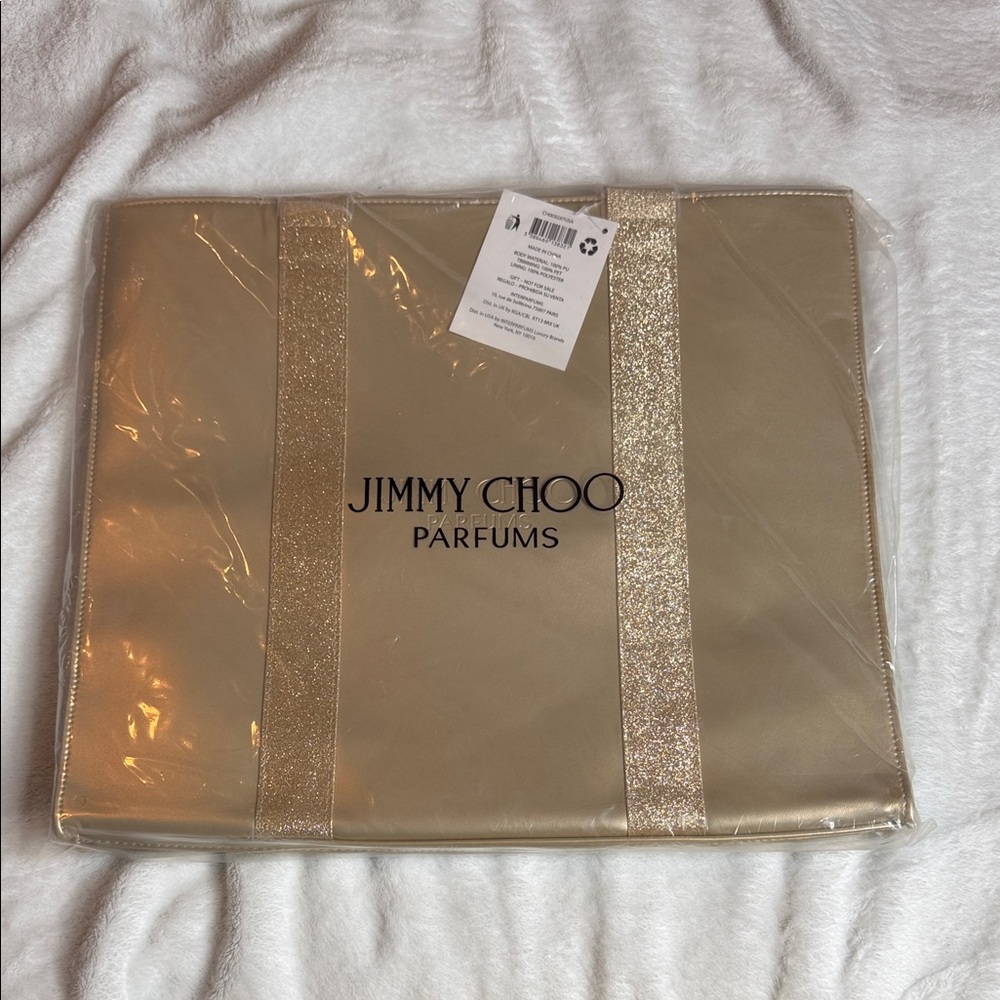 Jimmy Choo Shimmering Gold Tote